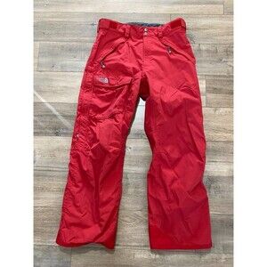THE NORTH FACE FREEDOM HYVENT SNOW BOARD SKI PANT MENS M RED AHJK SHELL CARGO